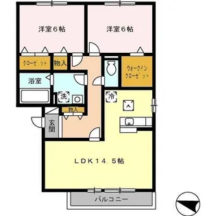 グレイスコート手城【103号室】の間取り