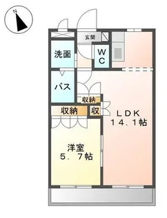 ガーデンハイム参番館【107号室】の間取り