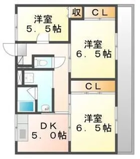 ビレッジハウス駅家7号棟【102号室】の間取り