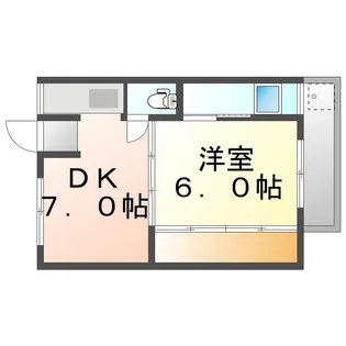 ビレッジハウス中庄2号棟【307号室】の間取り