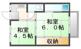ビレッジハウス水島5号棟【203号室】の間取り