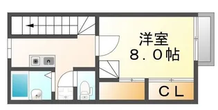 レオパレスカサペルデ【205号室】の間取り