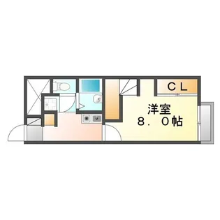 レオパレスSUMIYA【108号室】の間取り