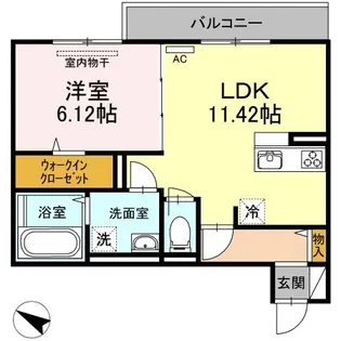 セジュール長江【302号室】の間取り