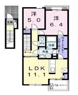 ロータス A【202号室】の間取り