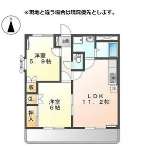 コンフォール パレス【302号室】の間取り