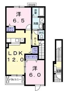 プラシード・ユダⅡ【203号室】の間取り