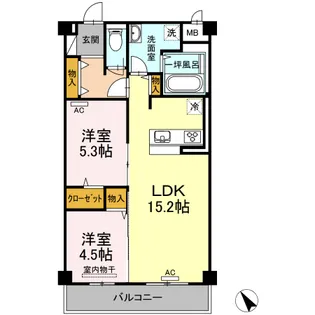 ポラリス【302号室】の間取り