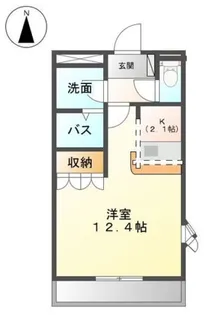 セイフティ パレK【201号室】の間取り