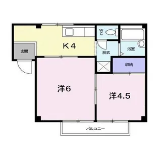 ファミールわかば【102号室】の間取り