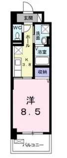 ウィンコム【602号室】の間取り