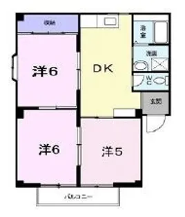 サンハイツ近田B【201号室】の間取り