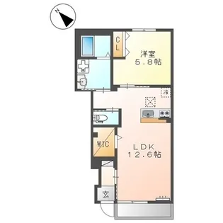 サンコートKⅡ【105号室】の間取り