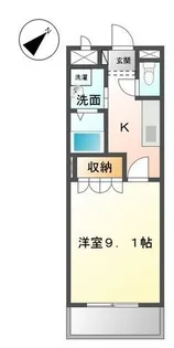 クレシア【205号室】の間取り