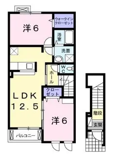 アウローラ【202号室】の間取り