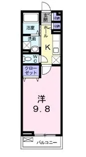 アンジュ【102号室】の間取り