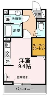 DーROOM新涯【202号室】の間取り