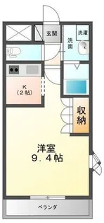 アウラ山手【201号室】の間取り