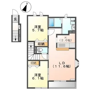 アイディール【0201号室】の間取り