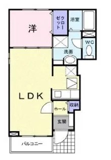 シック・シャンブル【101号室】の間取り