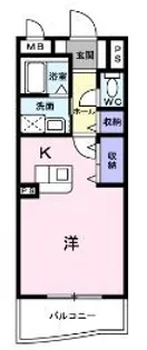 エーデルハイムローゼ【105号室】の間取り