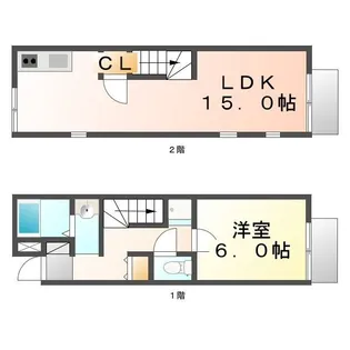 レオネクスト三本松【102号室】の間取り