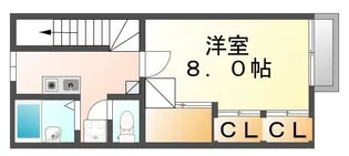 レオパレス檀【202号室】の間取り