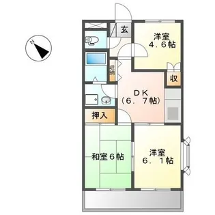 カナール【201号室】の間取り
