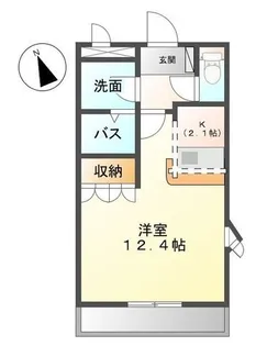 コンチェルト笠岡D【201号室】の間取り