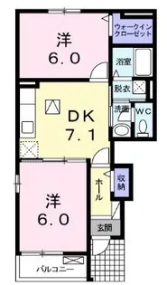 アストライア【101号室】の間取り