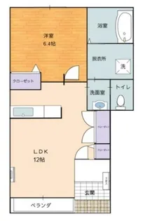 樹音【103号室】の間取り