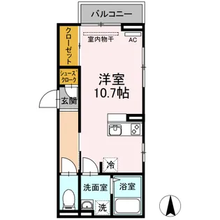 ウィット引野町【201号室】の間取り