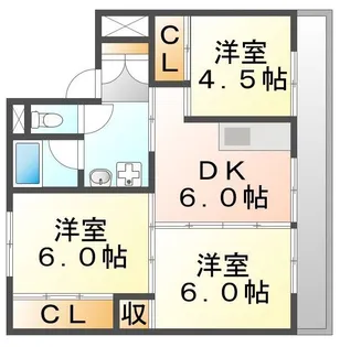 ビレッジハウス小泉2号棟【103号室】の間取り