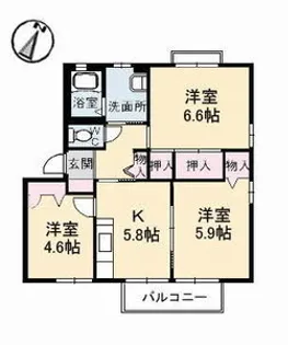 フォレスタ【202号室】の間取り