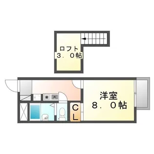 レオパレスオキ【202号室】の間取り