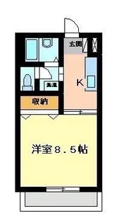 パルファン【205号室】の間取り