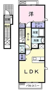 リベラシオン Ⅱ【201号室】の間取り