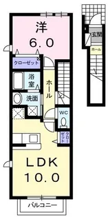 ピュアストリーム C【203号室】の間取り