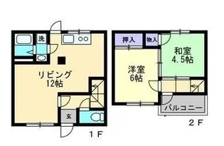 メゾン阿須那【B号室】の間取り