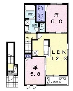 ジェルメZ・A【202号室】の間取り