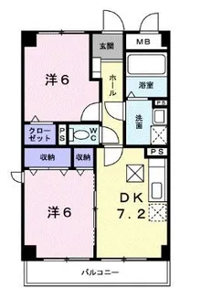 ボナールフェンテ【405号室】の間取り