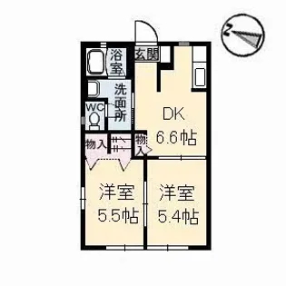 グランドール赤坂【106号室】の間取り