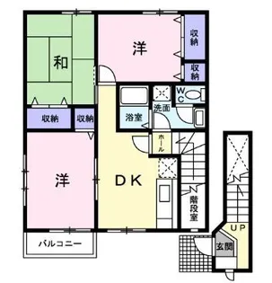 ボナールA【201号室】の間取り