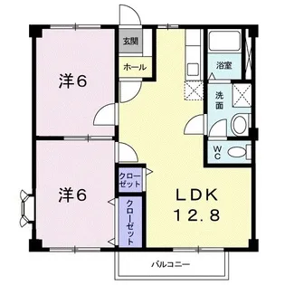 ニューシティ聖B【203号室】の間取り