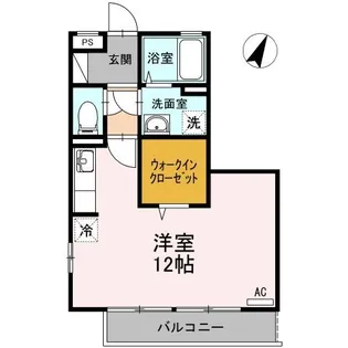 リファルジェント泉 C棟【103号室】の間取り