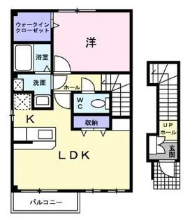 エクセレントKURA【201号室】の間取り