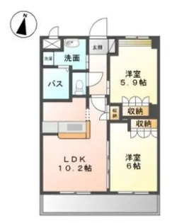 アサヒ【203号室】の間取り