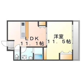 クレスト明治町【502号室】の間取り