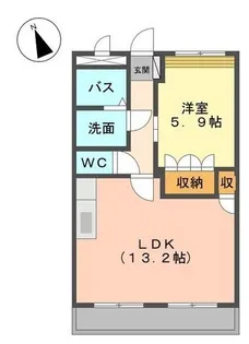 クオリティーヒルズ【202号室】の間取り