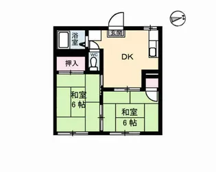 サンライズ A棟【103号室】の間取り
